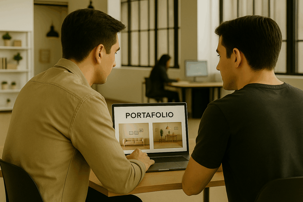 portafolio formato digital diseño de interiores
