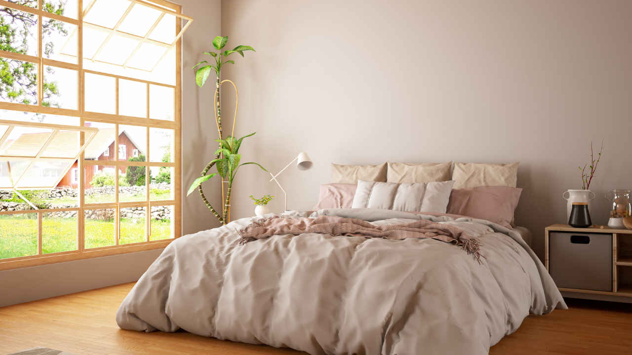 Dormitorio moderno en diseño de interiores